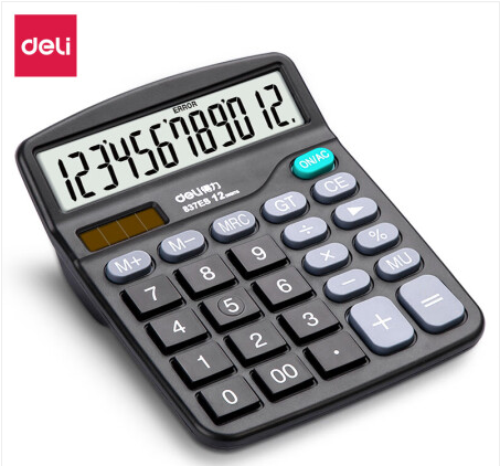 得力(deli) 837ES 桌面计算器(黑)(台)